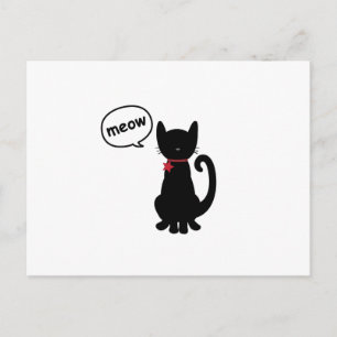Kitty Meow Postcard Postkarte