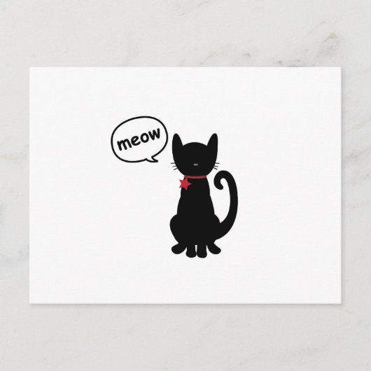 Kitty Meow Postcard Postkarte (Vorderseite)