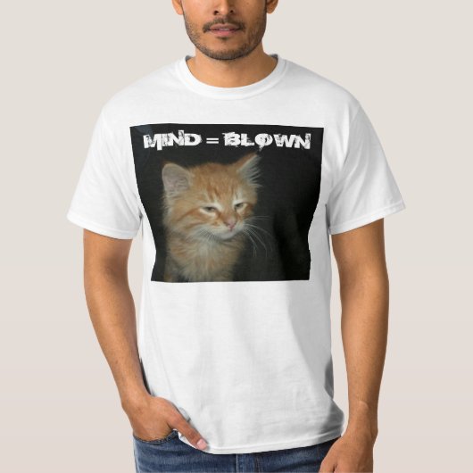 Kitty "MIND = BLOWN" Mens Value T - Shirt (Vorderseite)