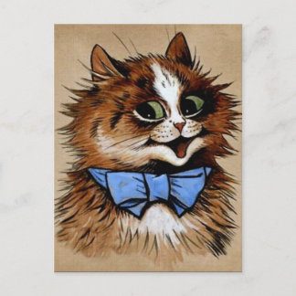 Kitty mit einer Bow-Krawatte Postkarte