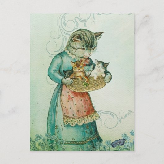 Kitty Mommy Postkarte (Vorderseite)