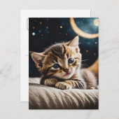Kitty Moonlight Postkarte (Vorne/Hinten)