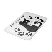 Kitty-Muster Badematte (Schrägansicht)