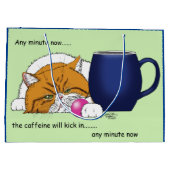 Kitty NEEDS Caffeine Große Geschenktüte (Rückseite)