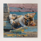 Kitty on a Fence Puzzle (Horizontal)