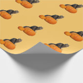 Kitty on a Pumpkin Geschenkpapier (Ecke)