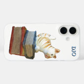 Kitty on Books will dir, Ihm zu lesen Case-Mate iPhone Hülle (Rückseite (Horizontal))