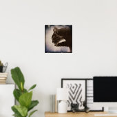 "Kitty on Film", "Digital Art" Poster (Heimbüro)