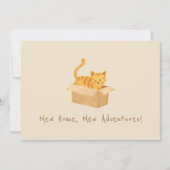 Kitty on Move Cat Moving Ankündigung (Vorderseite)