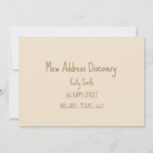 Kitty on Move Cat Moving Ankündigung (Rückseite)