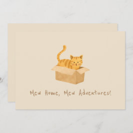 Kitty on Move Cat Moving Ankündigung