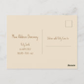 Kitty on Move | Zuhause Moving Postkarte (Rückseite)