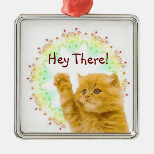 Kitty Ornament Aus Metall