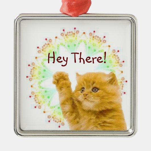 Kitty Ornament Aus Metall (Vorne)