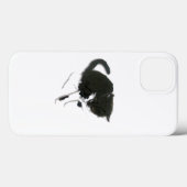 Kitty Painting Black and White Cat Case-Mate iPhone Hülle (Rückseite (Horizontal))