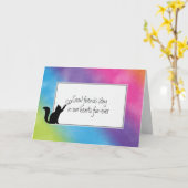 Kitty Pet Loss Beileid Karte (Gelbe Blume)