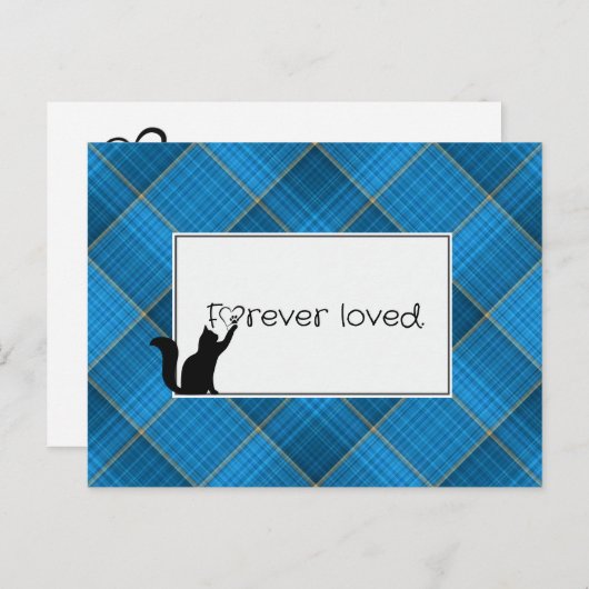 Kitty Pet Loss Beileid von Vet Postkarte (Vorne/Hinten)