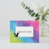 Kitty Pet Loss Beileid von Vet Postkarte (Stehend Vorderseite)