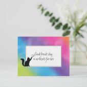 Kitty Pet Loss Beileid von Vet Postkarte (Stehend Vorderseite)