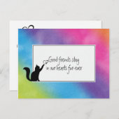 Kitty Pet Loss Beileid von Vet Postkarte (Vorne/Hinten)