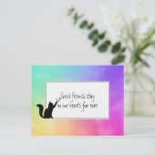 Kitty Pet Loss Beileid von Vet Postkarte (Stehend Vorderseite)