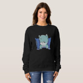 Kitty Pet Schlafkatze Niedlich Kitten Katze Sweatshirt (Vorne ganz)