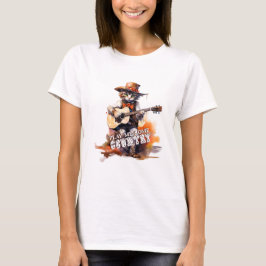 Kitty Play Me some Country T-Shirt