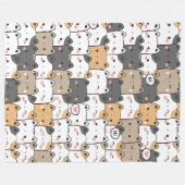 Kitty Power 60x80 Fleece Blanket (Vorderseite (Horizontal))
