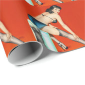 Kitty Pulp Pin Up Geschenkpapier (Rolleneckpunkt)