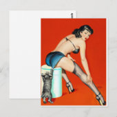 Kitty Pulp Pin Up Postkarte (Vorne/Hinten)