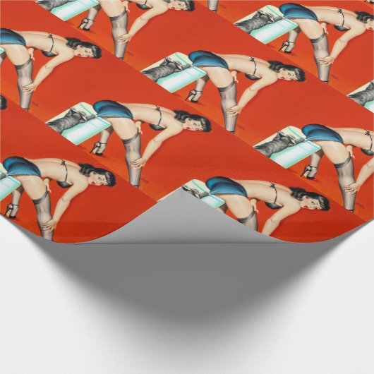 Kitty Puls Button hoch Geschenkpapier (Ecke)