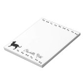 Kitty Pwprints personalisiert Notizblock (Rotiert)