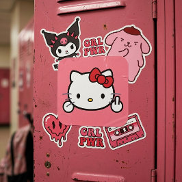 Kitty Quadratischer Aufkleber