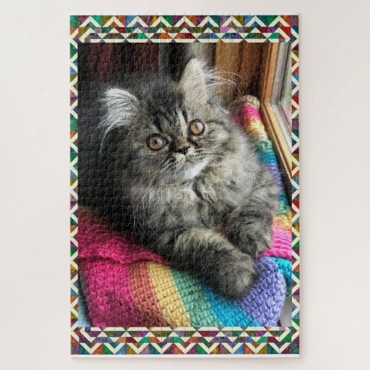 Kitty Quilter Tabletop Herausforderung Jigsaw Puzz Puzzle (Vertikal)