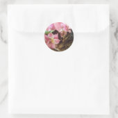 Kitty riechend Blume Aufkleber (Tasche)
