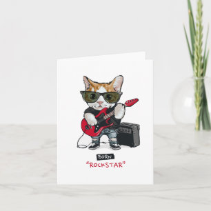 Kitty Rockstar T - Shirt Karte
