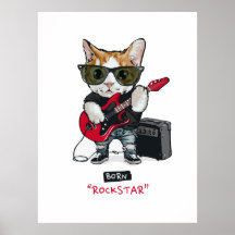Kitty Rockstar T - Shirt