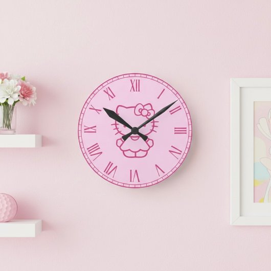 Kitty Runde Wanduhr