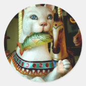 Kitty Runder Aufkleber (Vorderseite)