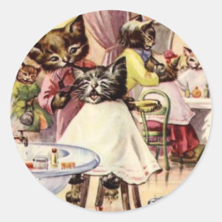 Kitty Runder Aufkleber