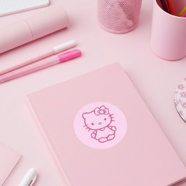 Kitty Runder Aufkleber