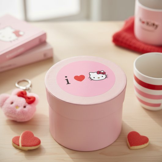 Kitty Runder Aufkleber