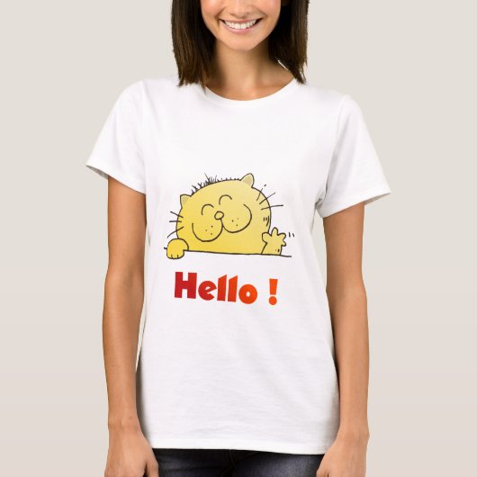 Kitty sagt Hallo T-Shirt (Vorderseite)