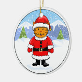 Kitty Santa Ornament (Links)