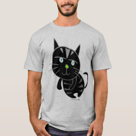 Kitty-schwarze Katzen-T - Shirt