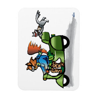 Kitty Scoots Magnet