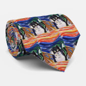 Kitty Scream Krawatte (Gerollt)
