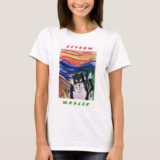 Kitty Scream mit Screenshot Shirt (Vorderseite)