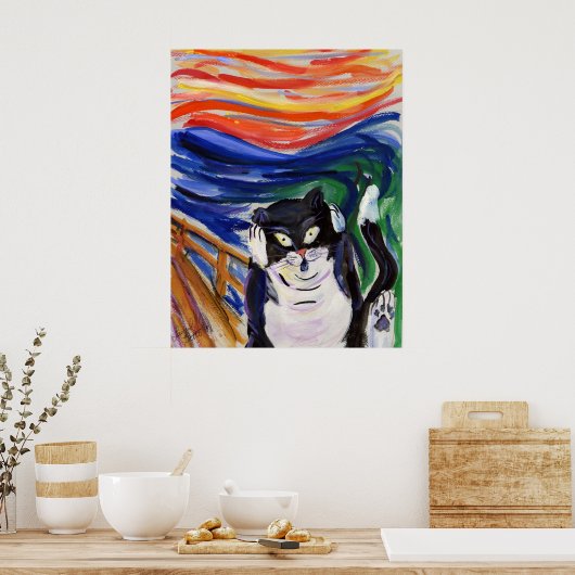 Kitty Scream Poster (Küche)