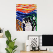 Kitty Scream Poster (Heimbüro)